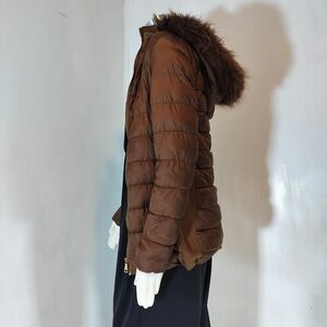 & Other Stories Chocolate Brown Puffer Jacket